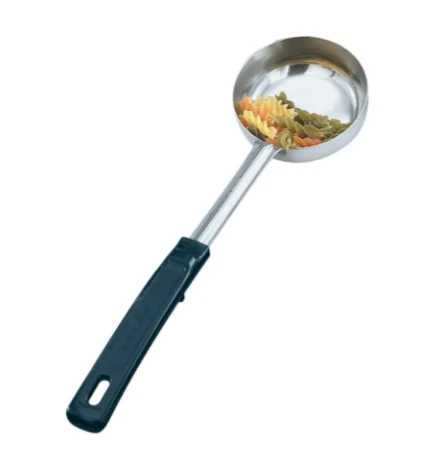 Vollrath 61167 3 oz Solid Spoodle - Black Poly Handle, Stainless - 12ea/Case