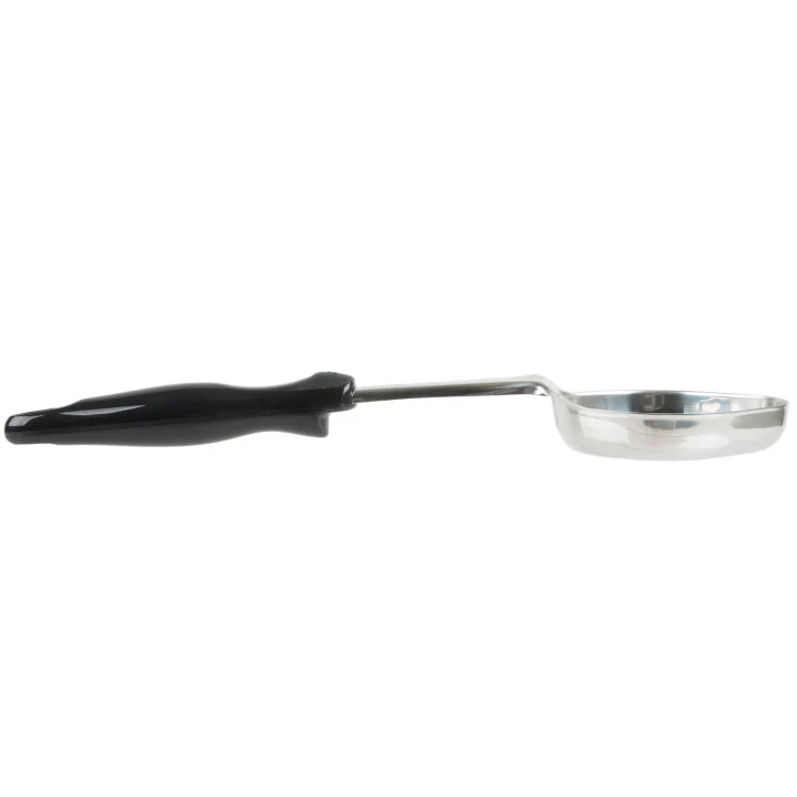 Vollrath 6412620 6-ounce one-piece heavy-duty stainless steel oval Spoodle utensil with black nylon handle - Image 4