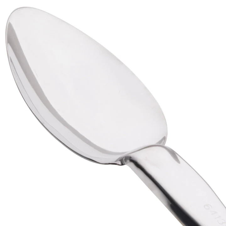 Vollrath 64130 Jacob's Pride Heavy Duty Stainless Steel Solid Basting Spoon with Black Ergo Grip Handle 14"OAL - Image 5