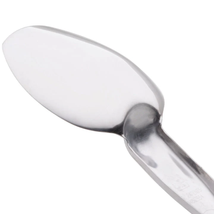 Vollrath 64136 Jacob's Pride Heavy Duty Stainless Steel 3-Sided Solid Basting Spoon with Black Ergo Grip Handle 13-5/16"OAL - Image 2