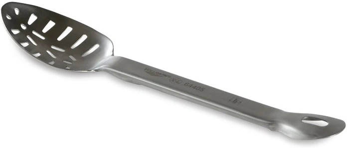 Vollrath 64405 Jacob's Pride One-Piece Heavy Duty Stainless Steel Slotted Basting Spoon 13-1/4" - Image 2