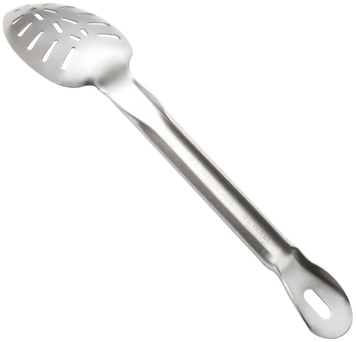 Vollrath 64405 Jacob's Pride One-Piece Heavy Duty Stainless Steel Slotted Basting Spoon 13-1/4" - Image 5