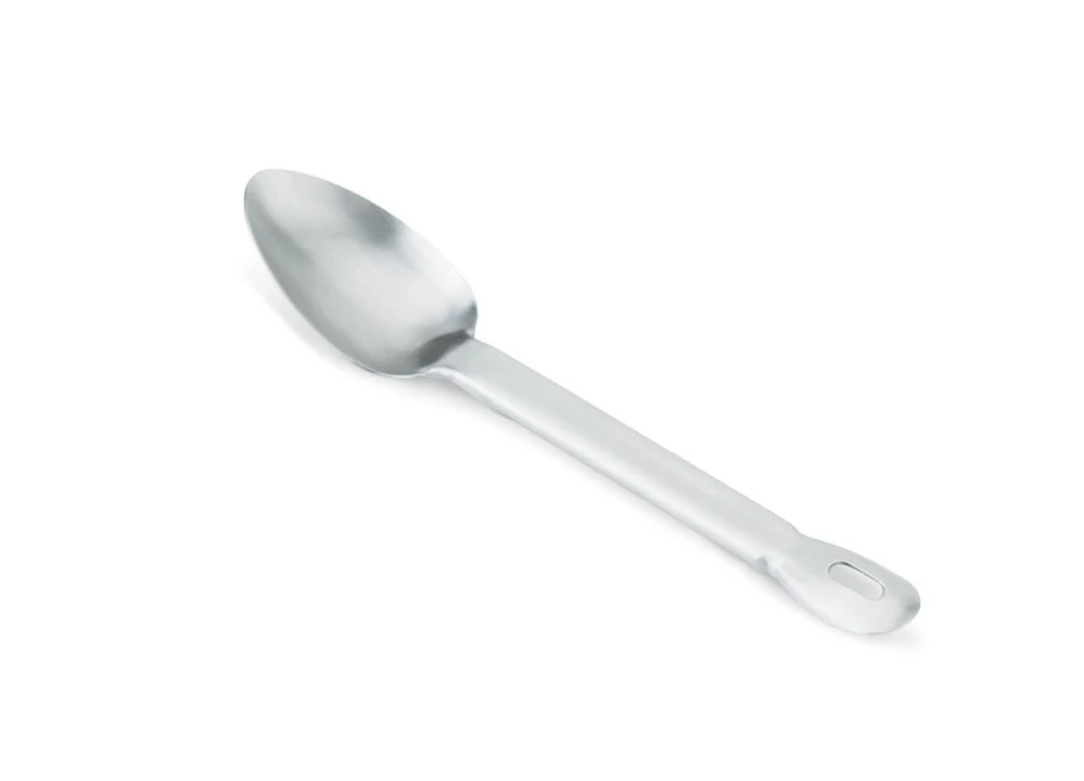 Vollrath 64406 Jacob's Pride One-Piece Heavy Duty Stainless Steel Solid Basting Spoon 15-1/2"
