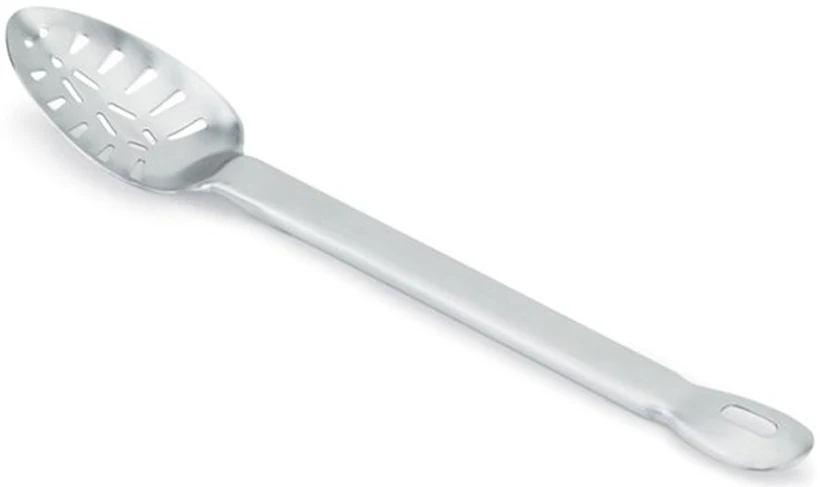 Vollrath 64408 Jacob's Pride One-Piece Heavy Duty Stainless Steel Slotted Basting Spoon 15-1/2"