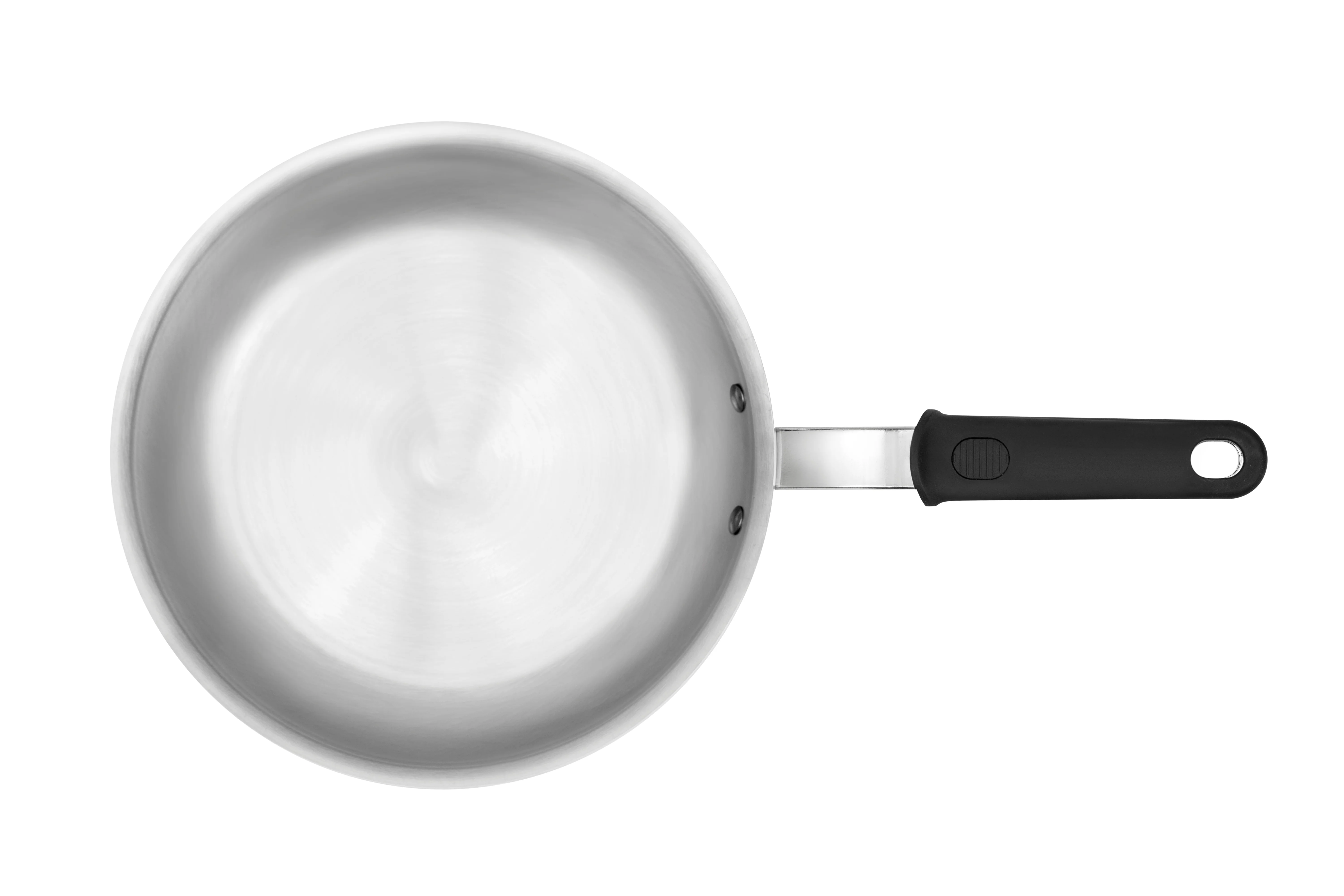 Vollrath 672112 Wear-Ever Aluminum Fry Pan with Natural Finish and Black Silicone Handle 12" - Image 6