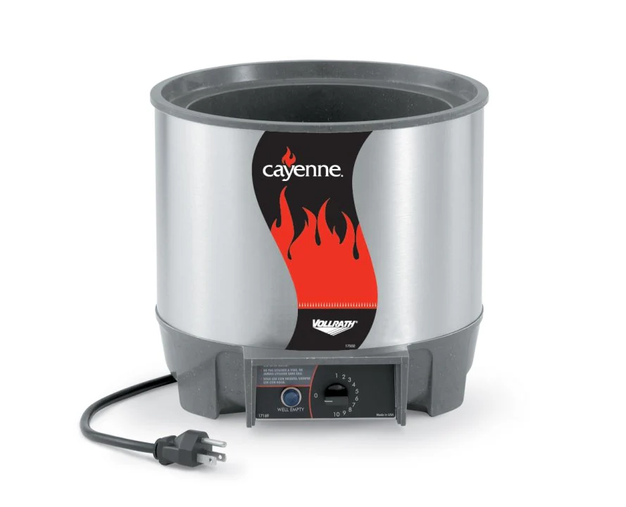 Vollrath 72017 Cayenne Round Heat 'N Serve Rethermalizer / Warmer 7 qt. - 120v
