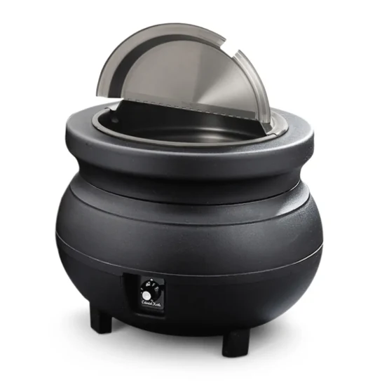 Vollrath 72165 Cayenne Colonial Soup Warmer Kettle with Black Finish 11 qt. - 120v