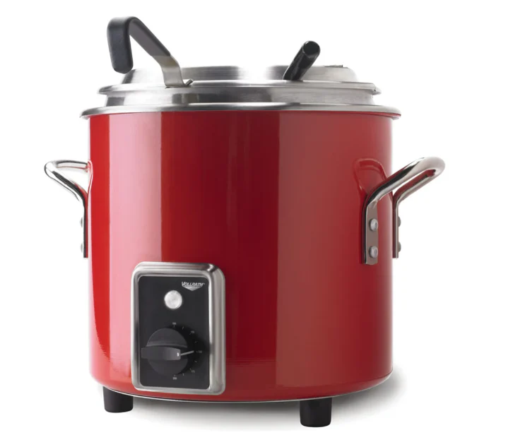 Vollrath 7217255 Retro Stock Pot Kettle Rethermalizer with Red Finish 11 qt. - Red - 120v
