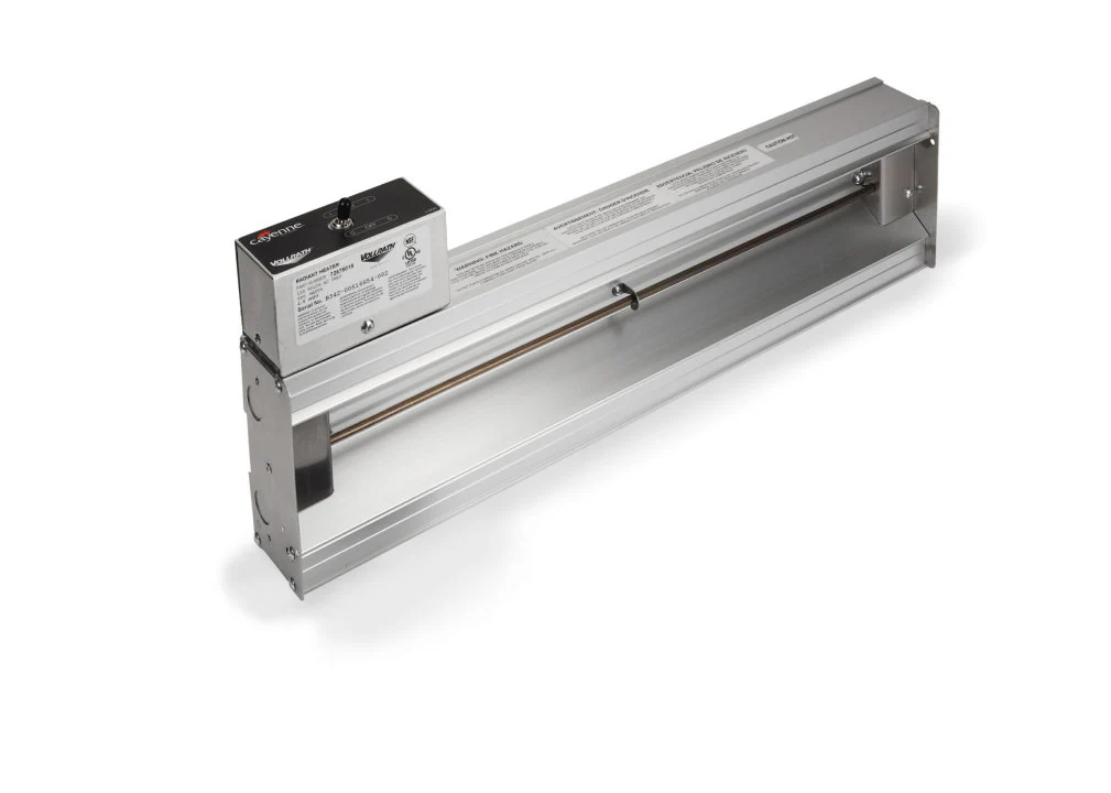 Vollrath 72717019 Cayenne Hard Wired Heat Strips Infrared Food Warmer Lamp 48" - 120V, 1100 Watt