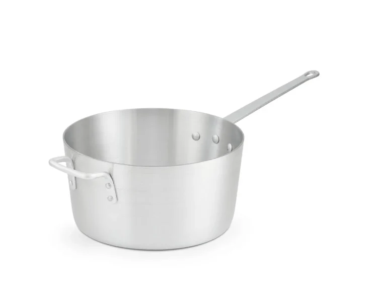 Vollrath 7350 10 qt Arkadia Saucepan - Aluminum - 6ea/Case