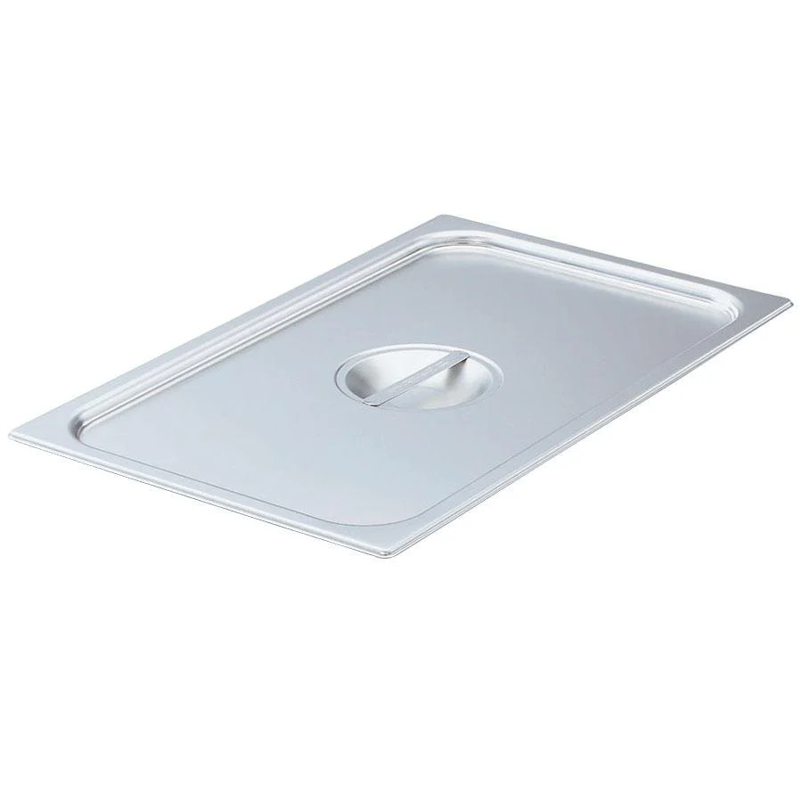 Vollrath 75139 Stainless Steel Steam Table Flat SoCover Food Pan Cover - 1/3 Size