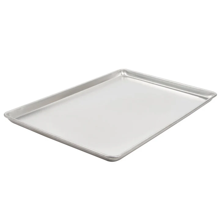 Vollrath 9001 Wear-Ever Heavy Duty Full Size 16 Gauge Wire in Rim Aluminum Bun / Sheet Pan 18" x 26" - Image 3