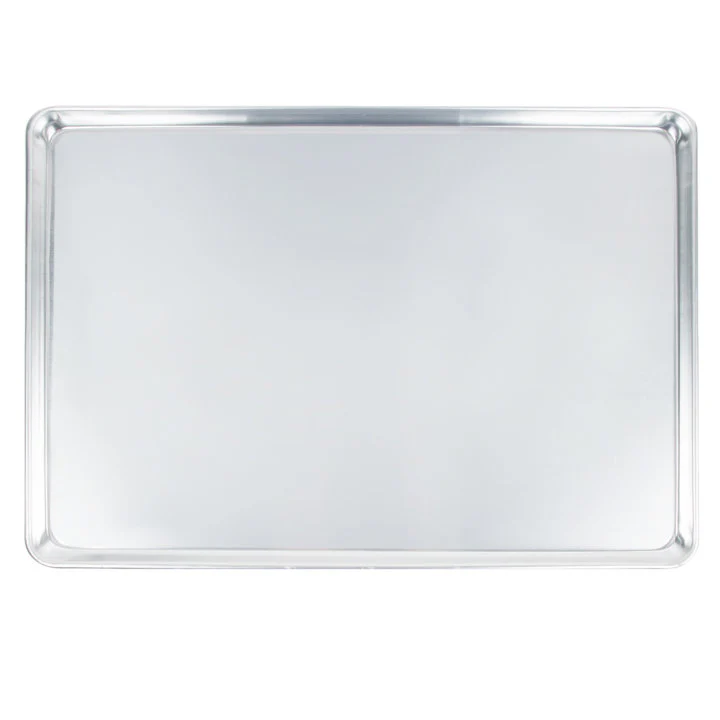 Vollrath 9003 Wear-Ever Heavy Duty Full Size 19 Gauge Wire in Rim Aluminum Bun / Sheet Pan 18" x 26" - Image 3