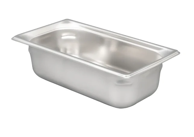 Vollrath 90342 Super Pan 3 Third Size Steam Table Food Pan - Stainless Steel - 6/Case