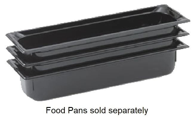 Vollrath 9052420 Super Pan High-Temp Plastic Food Pan 2-1/2" Deep - 1/2 Size Long - Black - Image 6