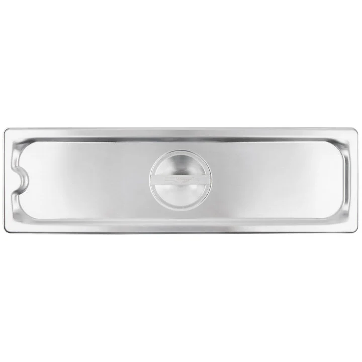 Vollrath 93500 Super Pan Stainless Steel Steam Table Flat SoCover Food Pan Cover - 1/2 Size Long - Image 4