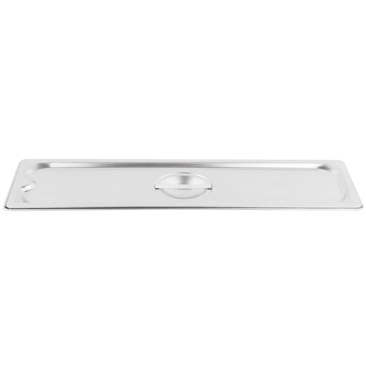 Vollrath 93500 Super Pan Stainless Steel Steam Table Flat SoCover Food Pan Cover - 1/2 Size Long - Image 5