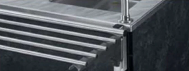 Vollrath 9882005-2-C Customer Side 74" Tray Slide Tubular Stainless