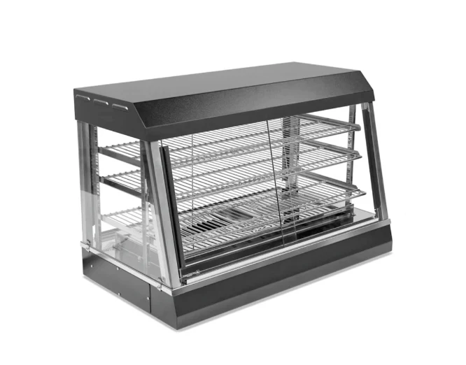 Vollrath HFM-36 36" Self Service Countertop Heated Display Case - (3) Shelves, 120v