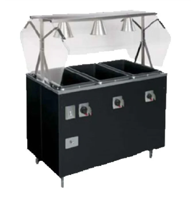 Vollrath T387302 2-Series Affordable Portable⢠Hot Food Station Deluxe (4) Well