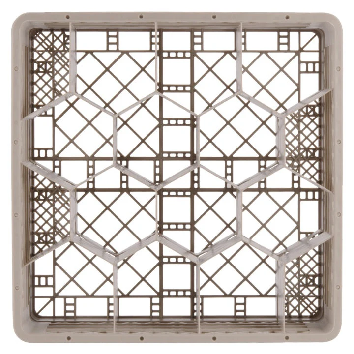 Vollrath TR18JJJ Traex Rack Max 12-Compartment Glass/Stemware Rack with (3) Extenders - Beige - 2/Case - Image 3
