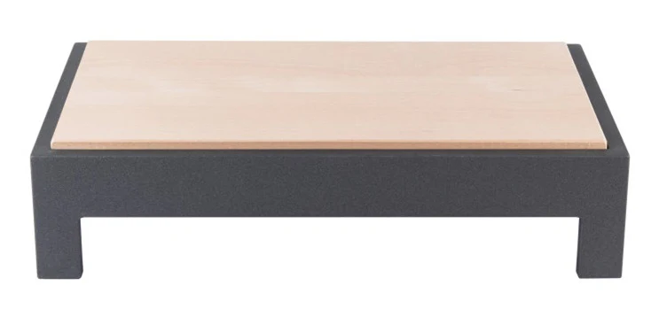 Vollrath V904850 Cubic Display Cutting Board Table with Full-Size Wood Cutting Board and Black Short-Height Table 20-7⁄8"W x 12-3⁄4"D x 4-11⁄16"H - Image 2