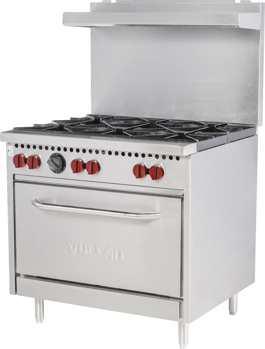 Vulcan 36S-6BN Endurance Gas Range w/ 6 Burners & Standard Oven 36" - 215,000 BTU - Image 2