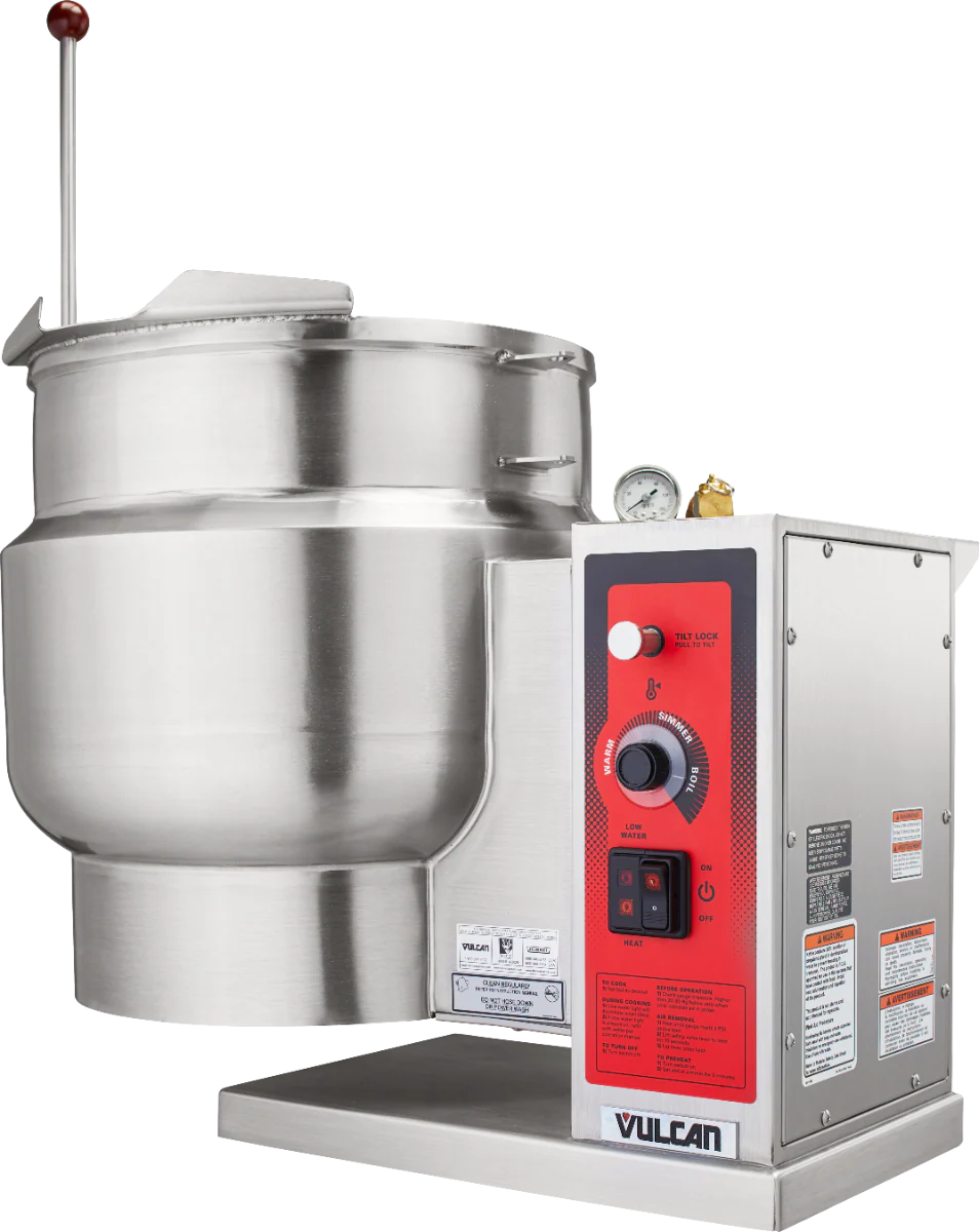 Vulcan K12ETT-7 Countertop Electric 2/3 Steam Jacketed Tilting Kettle 12 Gal. - 208v/3ph, 12 kW - Image 13