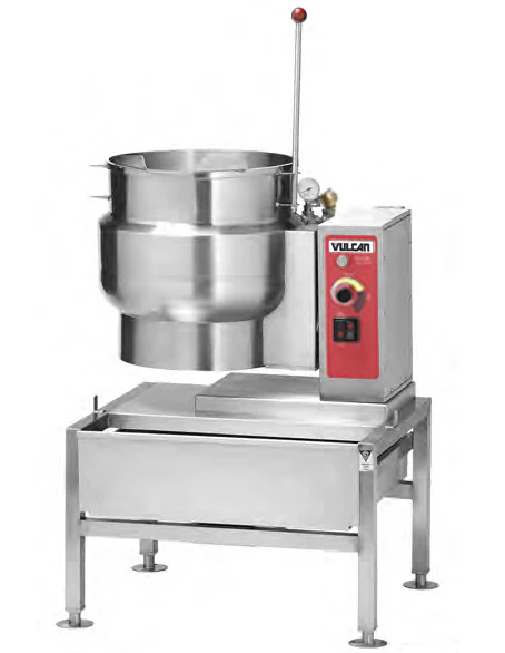 Vulcan K12ETT-7 Countertop Electric 2/3 Steam Jacketed Tilting Kettle 12 Gal. - 208v/3ph, 12 kW - Image 6