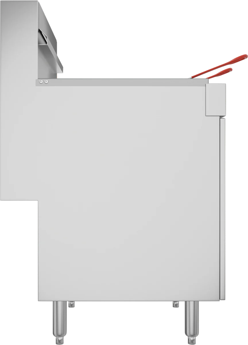 Vulcan LG500 Floor Model One Bank Natural Gas Fryer with Millivolt Thermostatic Controls 15-1/2" - Holds 65 to 70 lb. - 150,000 BTU - Image 4