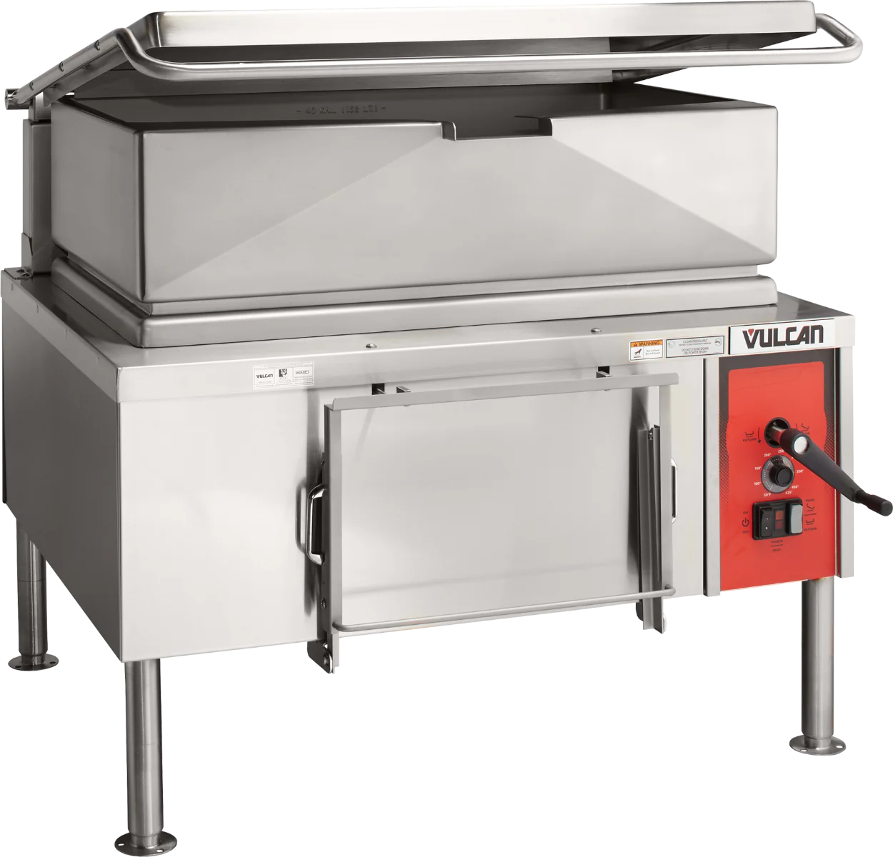 Vulcan VE40-33 - Electric Manual Tilt Braising Pan / Tilt Skillet 40 Gal. - 208-240v/50/60/1-3 - Image 2