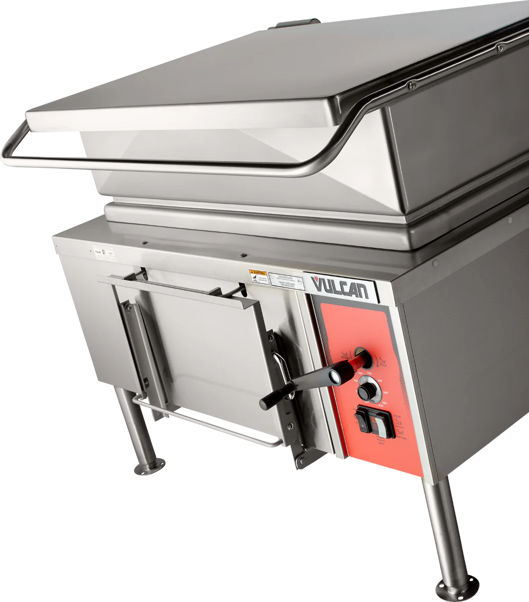 Vulcan VE40-33 - Electric Manual Tilt Braising Pan / Tilt Skillet 40 Gal. - 208-240v/50/60/1-3 - Image 3