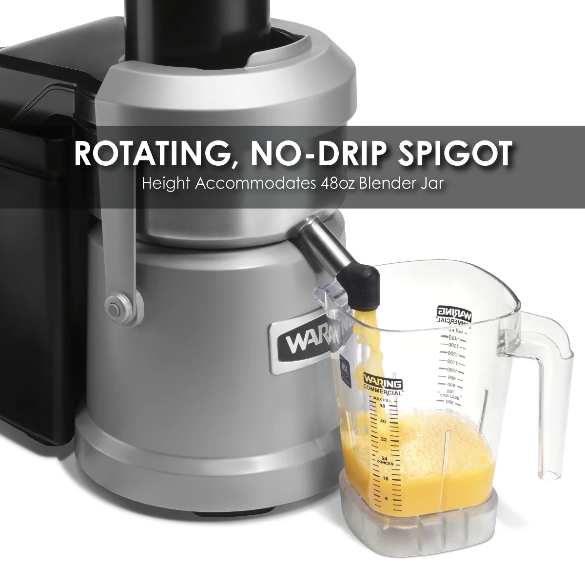Waring WJX80 Electric Continuous Pulp Eject Juice Extractor / Juicer - 120v - Image 6
