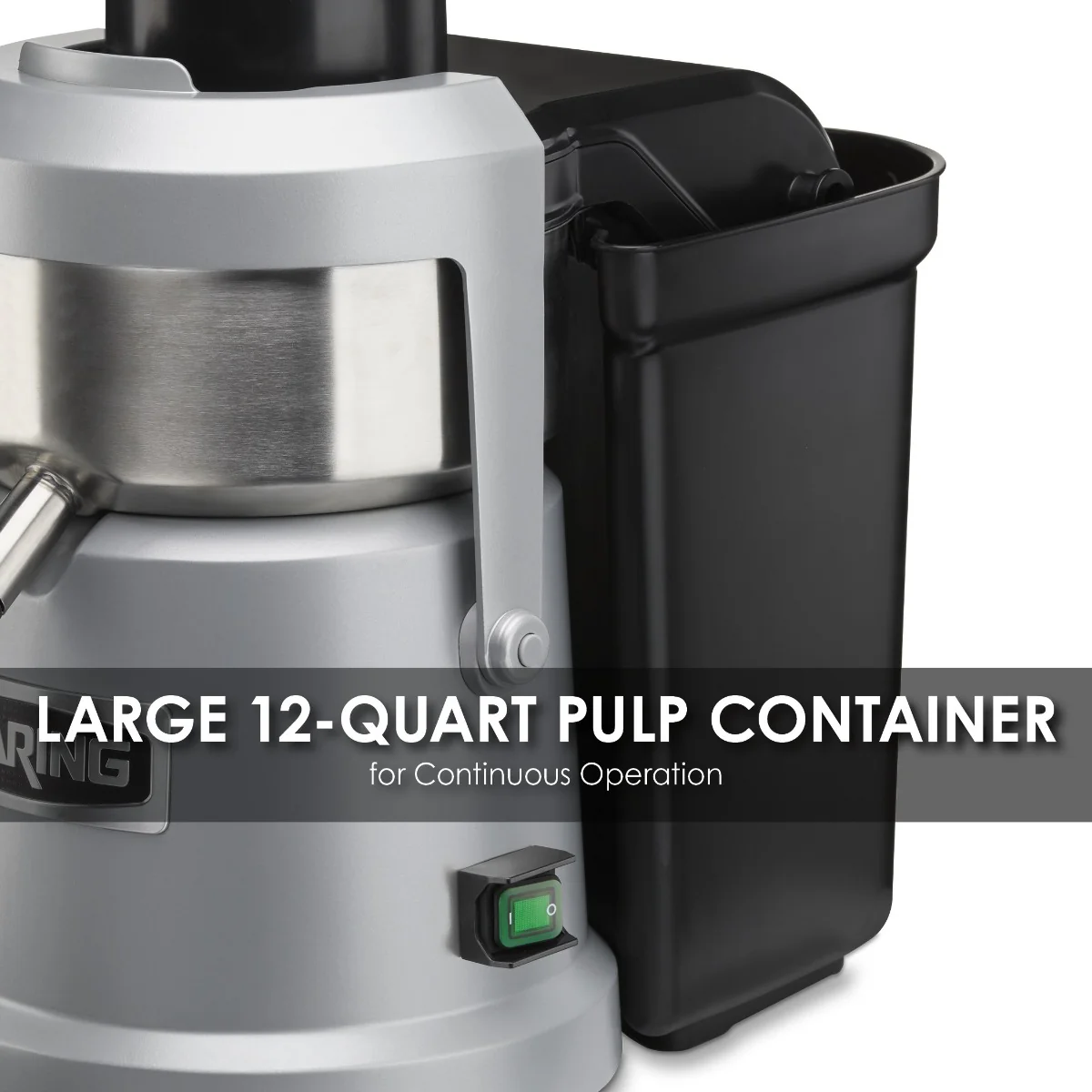 Waring WJX80 Electric Continuous Pulp Eject Juice Extractor / Juicer - 120v - Image 7