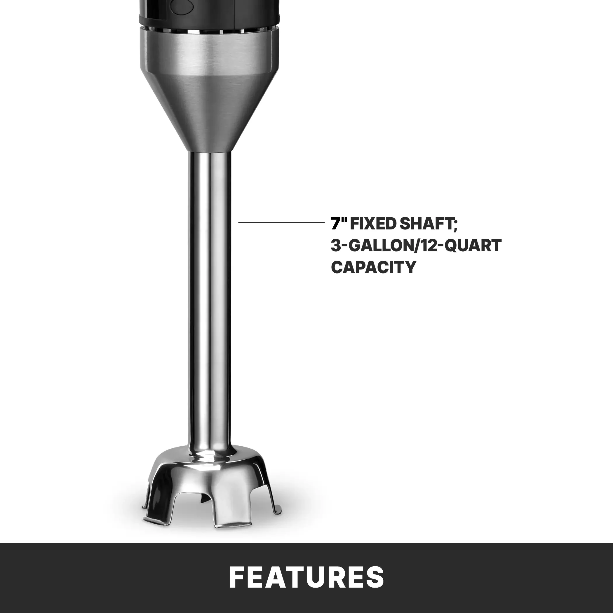 Waring WSB35 Quik Stik Light-Duty 2-Speed Immersion Blender 7" Shaft - 120v - Image 7