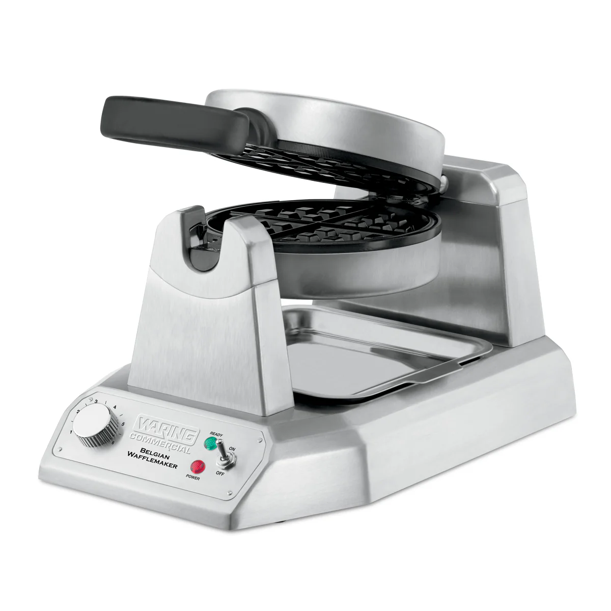 Waring WW180 Single Belgian Waffle Maker with Rotary Feature and Nonstick Plates- 120v, 1200W - Image 2