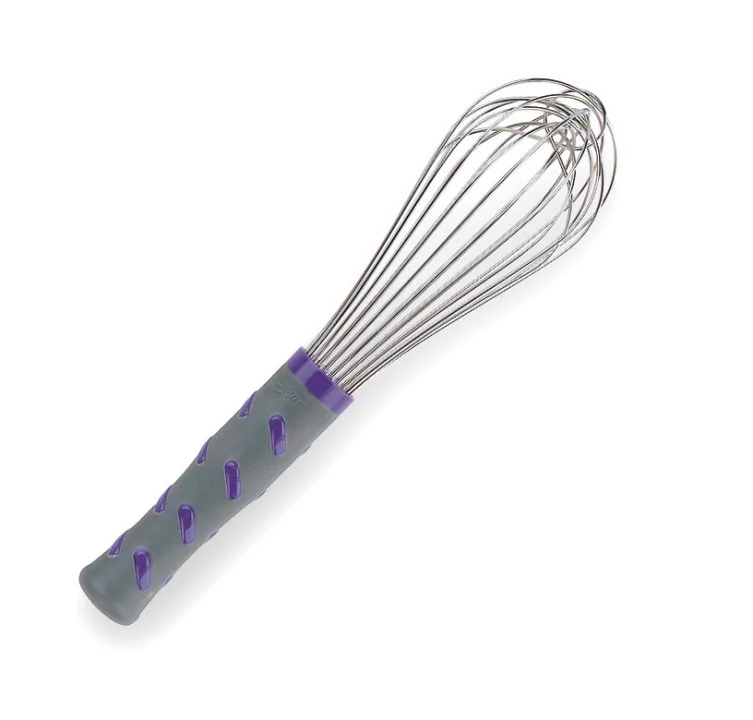 Vollrath 47002 Stainless Steel Piano Whip with Nylon Handle 10" - Purple - Image 2