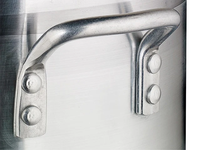 Winco ALB-15 Elemental Aluminum Heavyweight Brazier / Braising Pot 15 qt. - Image 3