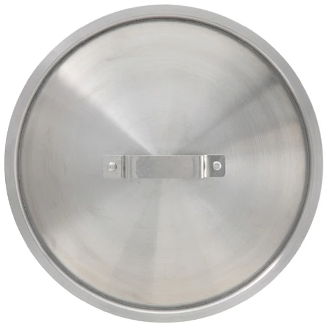 Winco ALPC-50 Elemental Aluminum Sauce Pot / Brazier / Stock Pot Cover 15-7/8" Dia. - for ALST-50, ALST-60, ALB-18, ASSP-34, ALHP-60, ASHP-34, ALBH-18 - Image 2