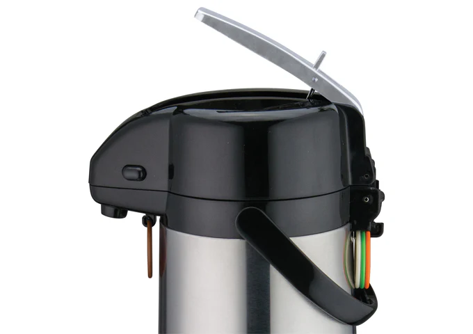 Winco APSK-730 Stainless Steel Lined Airpot with Lever Top 3-Liter - Image 5