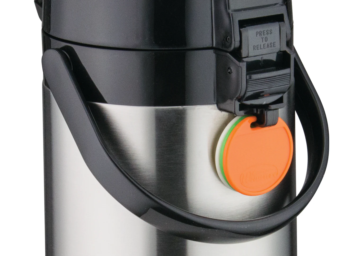 Winco APSP-925 Stainless Steel Lined Airpot with Push Button 2-1/2-Liter - 6/Case - Image 2