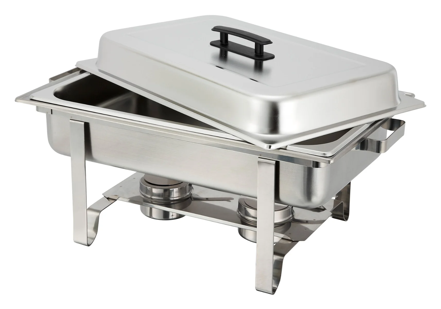 Winco C-3080B Newburg Stainless Steel Chafer with Stand 8 Qt. - Full Size - Image 3