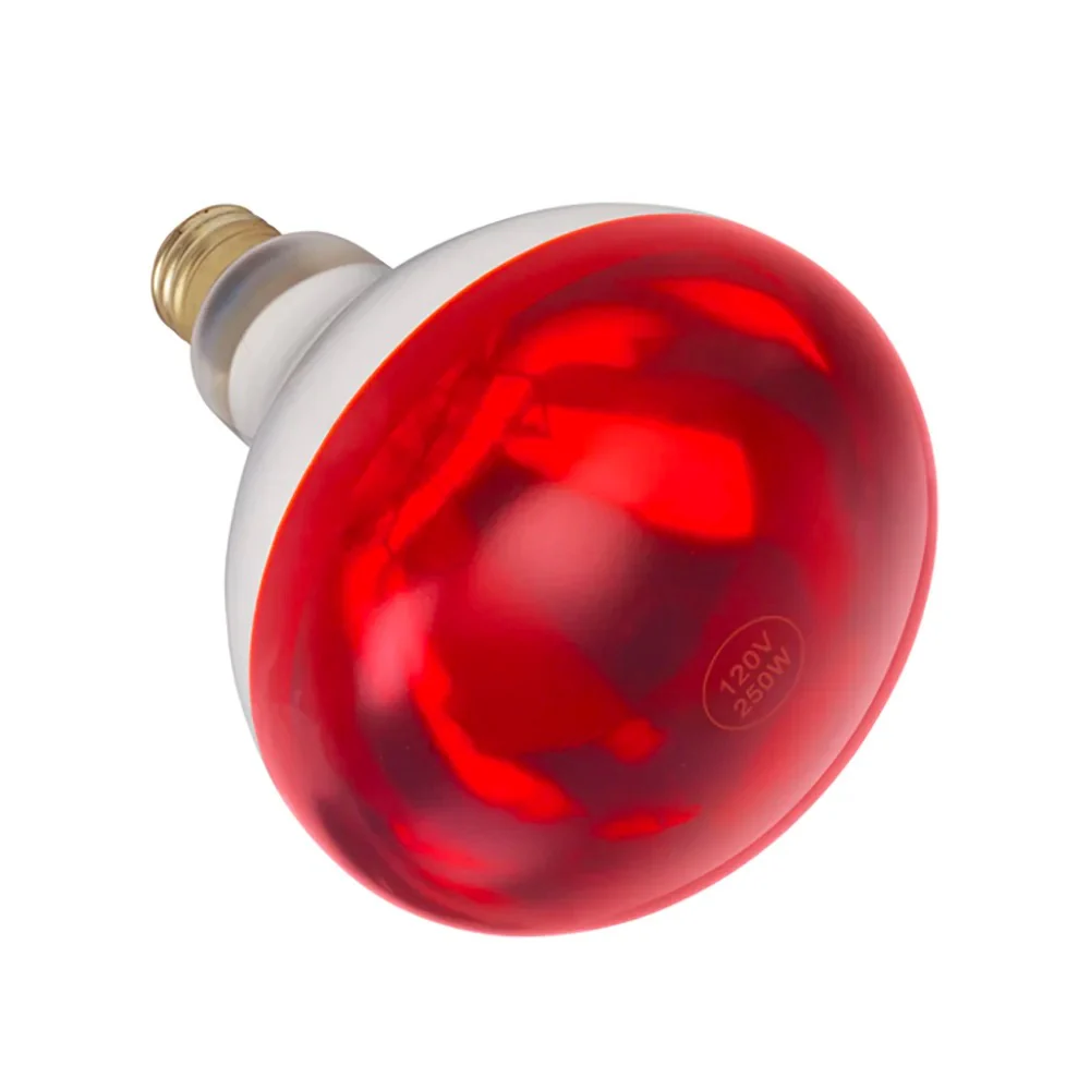Winco EHL-BR 250W Red Shatter-Resistant Heat Lamp Bulb