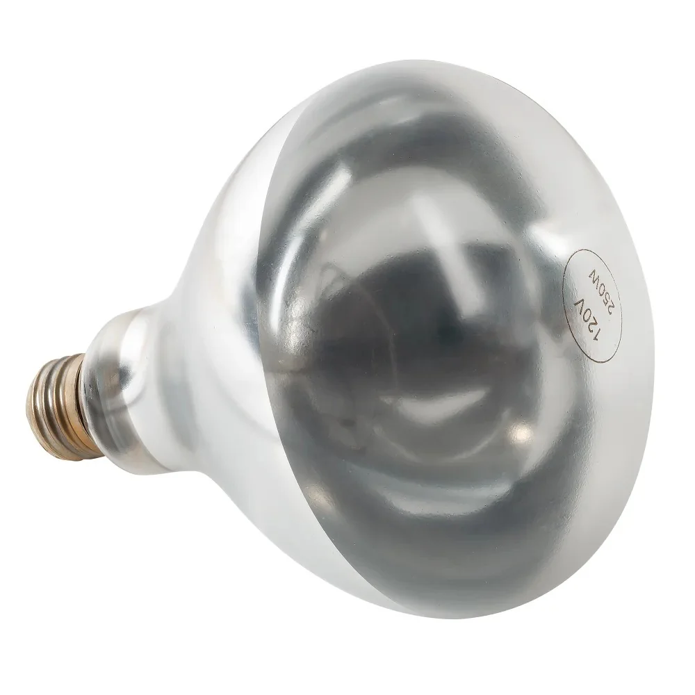 Winco EHL-BW 250W Clear Shatter-Resistant Heat Lamp Bulb