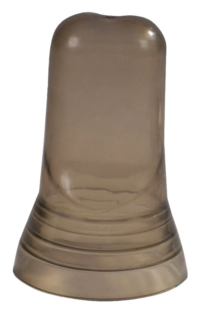Winco PC-1 Flexible Plastic Universal Liquor Pourer Cover / Dust Cap - Smoke - 12/Case