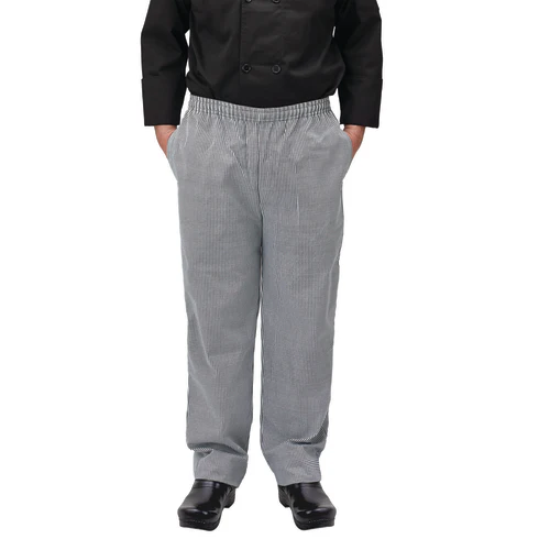 Winco UNF-4KXXL Houndstooth Chef Pants 2XL Relaxed Fit