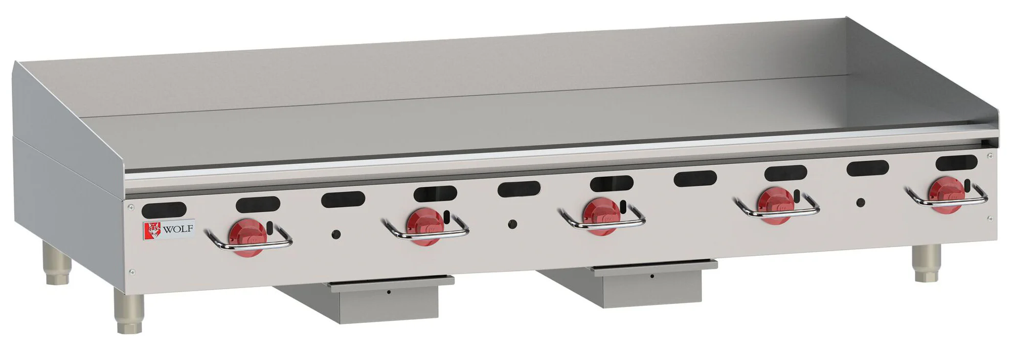 Wolf AGM60-101 Countertop Heavy Duty Gas Griddle with 5 Manual Controls 60" NG - 135,000 BTU - Image 2