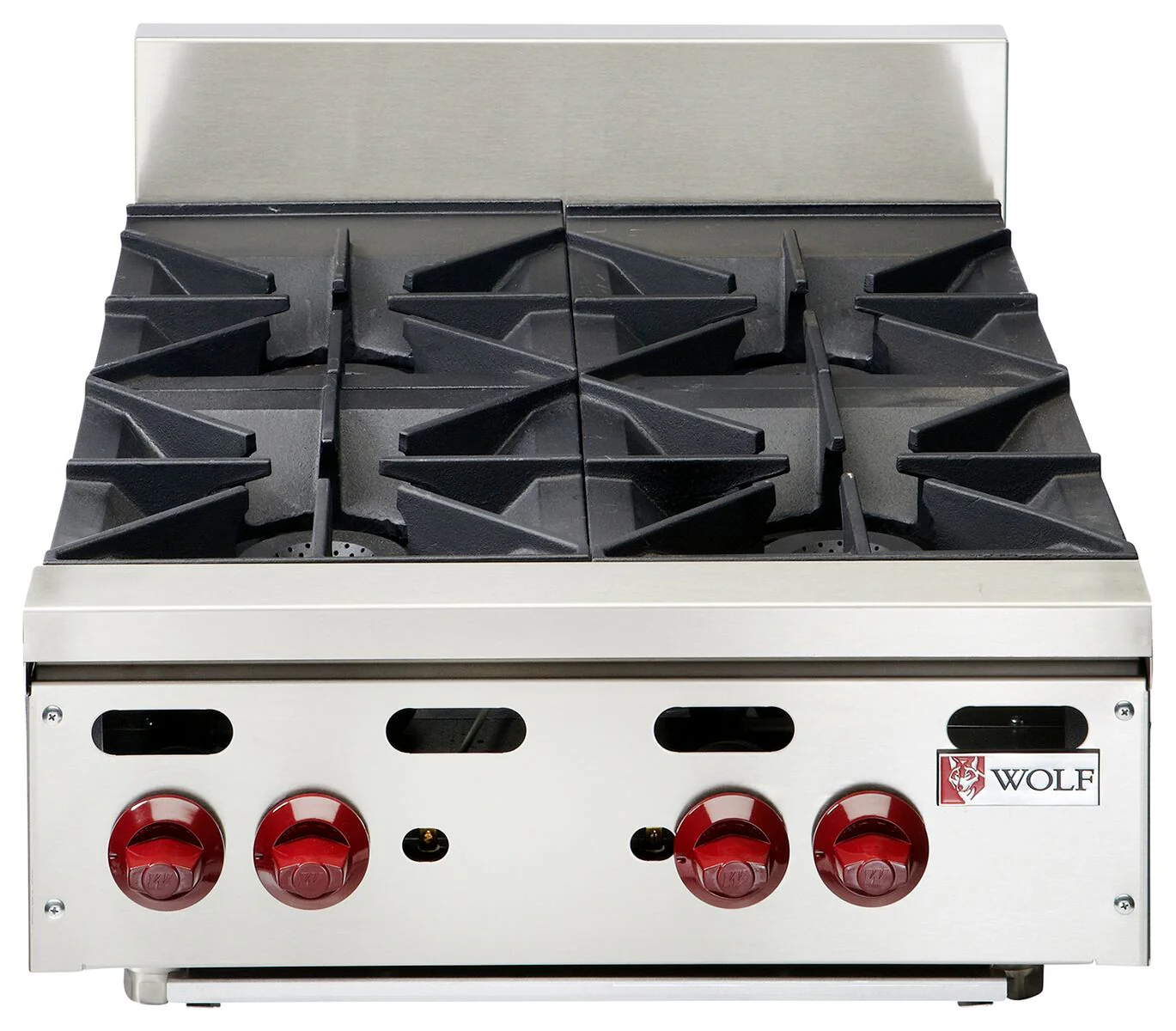 Wolf AHP424-1 Achiever Countertop Gas Hotplate w/ 4 Open Burners 24" NG – 120,000 BTU - Image 2