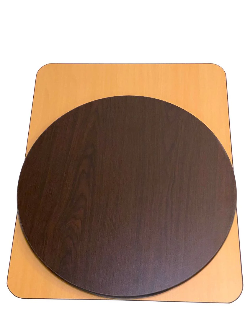 AAA Furniture Wholesale WOT2424 Reversible Square Table Top 24" x 24" - Walnut/Oak - Image 2